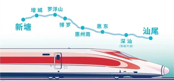 熱烈慶祝廣州至汕尾高鐵正式開通運營！